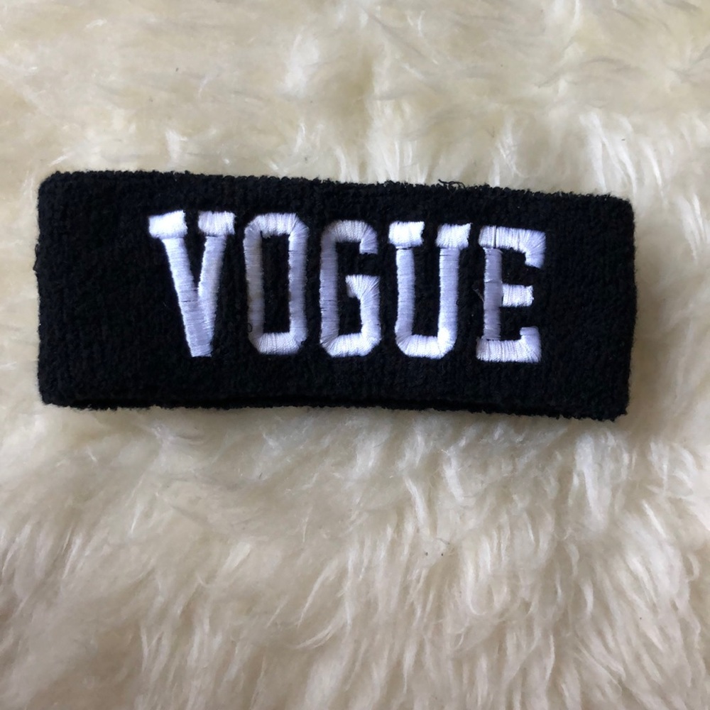 Black Vogue Terry Sweatband